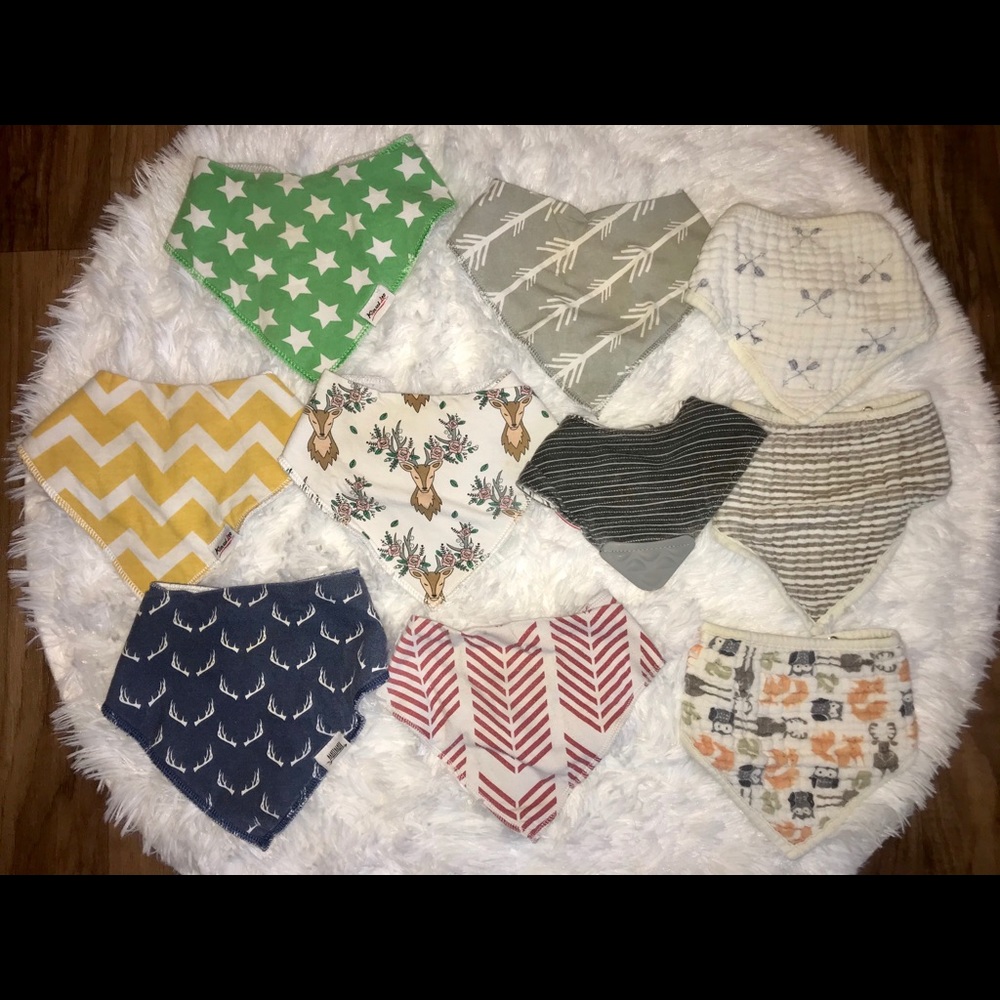 Bandana bibs for baby boy or girl